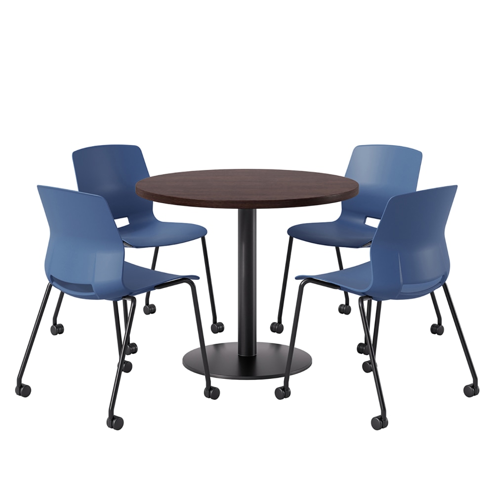 KFI Studios Proof Cafe Round Pedestal Table With