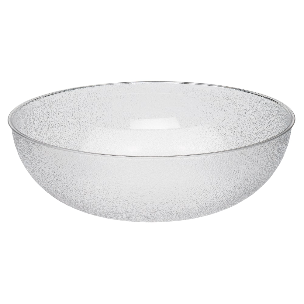 Cambro Camwear Round Pebbled Bowls, 23", Clear, Set