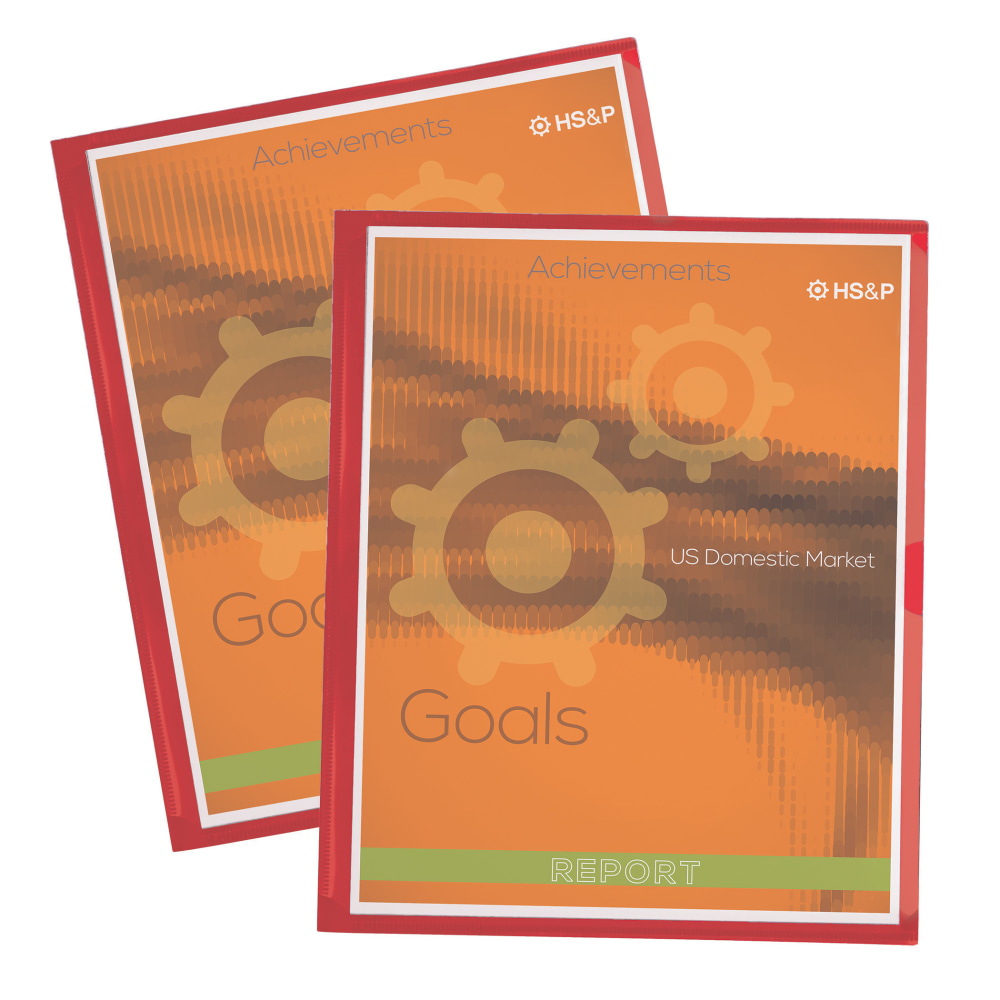 Office Depot® Brand Display Front Pocket Folders, Red