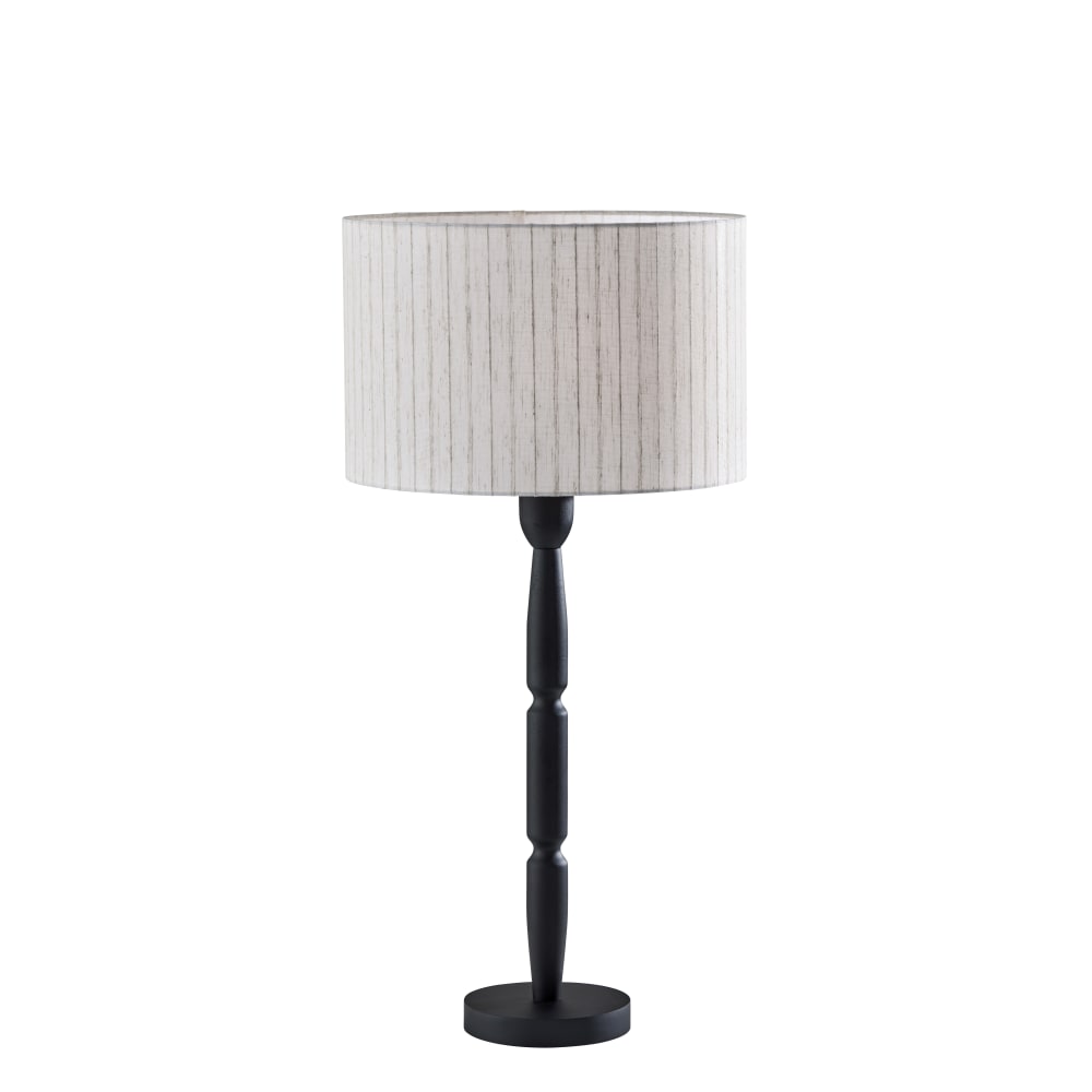 Adesso Nigel 29"H Table Lamp, Linen/Black