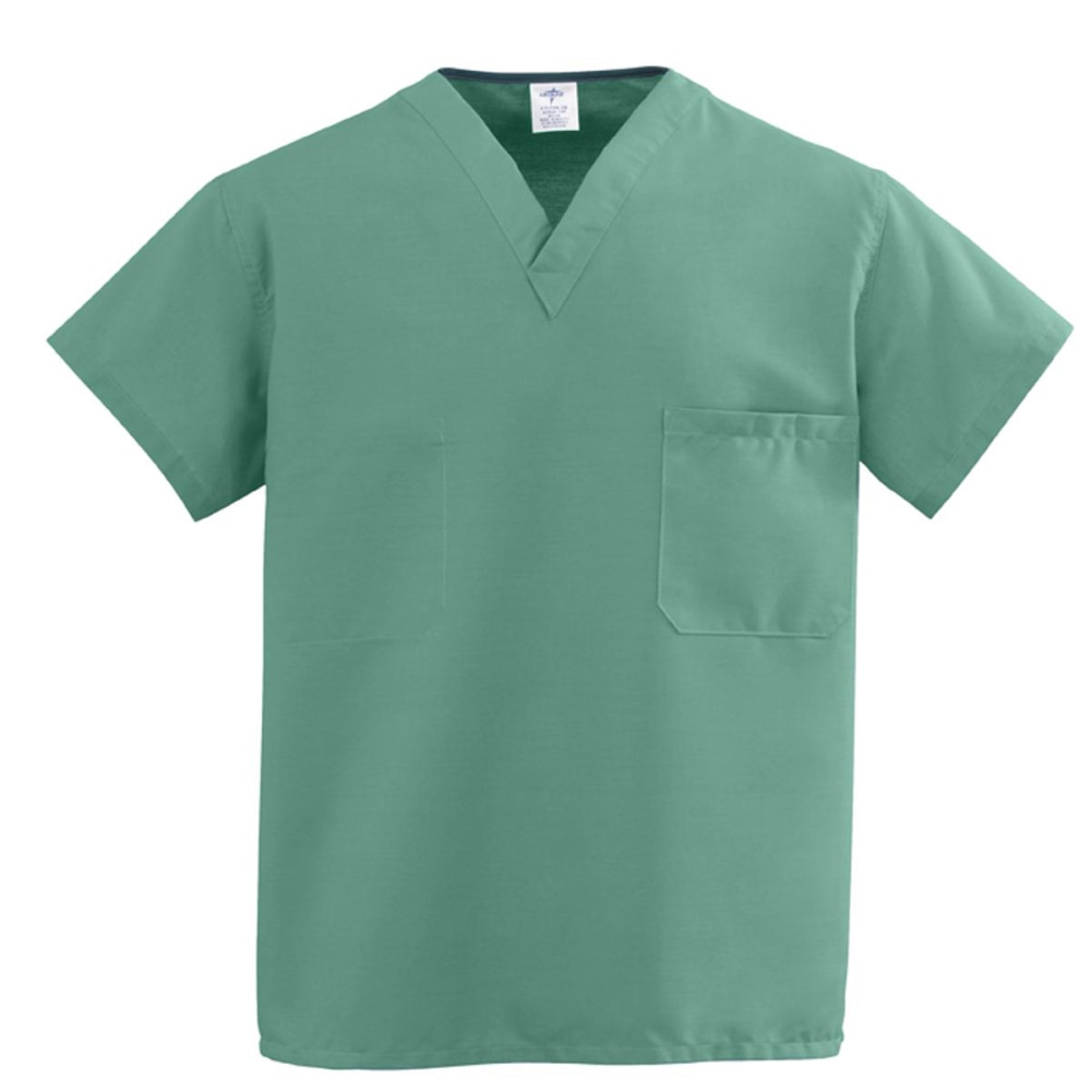 Medline ComfortEase™ 1-Pocket Reversible Unisex Scrub Top, Long,