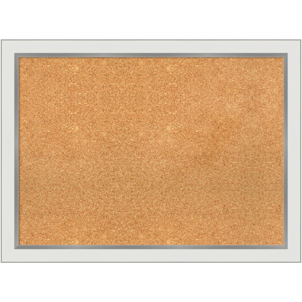 Amanti Art Rectangular Non-Magnetic Cork Bulletin Board, Natural,