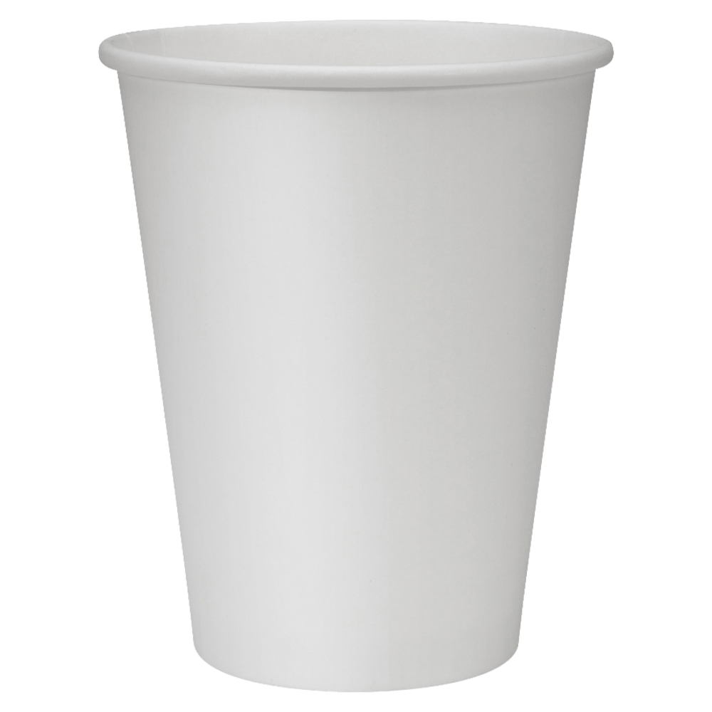 Genuine Joe Polyurethane-Lined Disposable Hot Cups, Single, 12