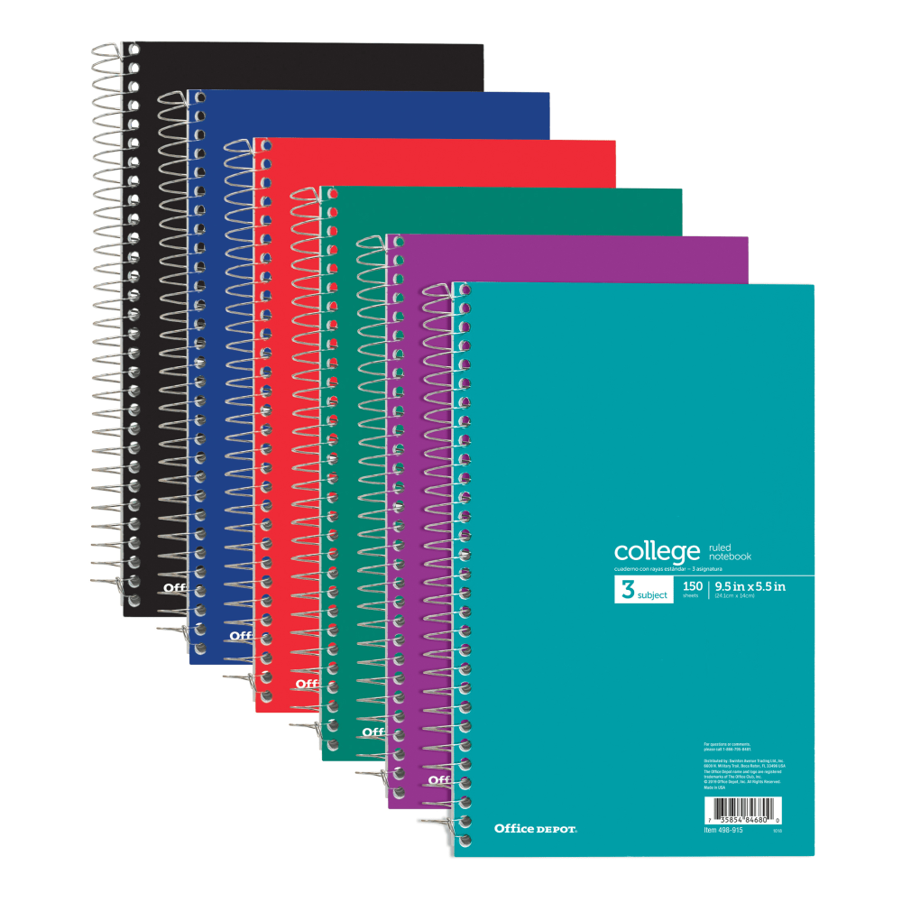 Office Depot® Brand Wirebound Notebook, Perforated, 6" x