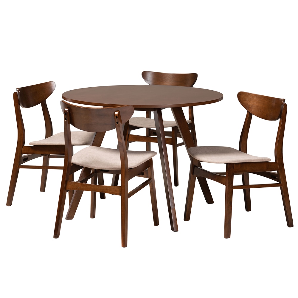 Baxton Studio Philip Dining Set, 29-1/2”H x 39-7/16”W
