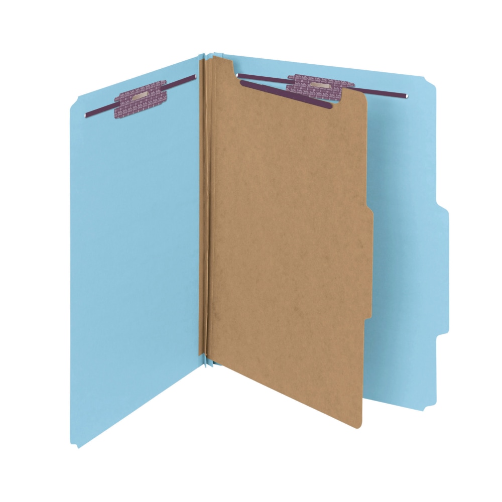 Smead® Pressboard Classification Folder with SafeSHIELD Fastener,
