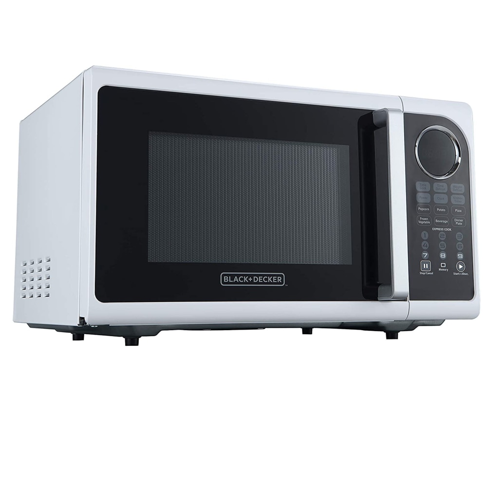 Black+Decker Digital Microwave, 0.9 Cu. Ft., White