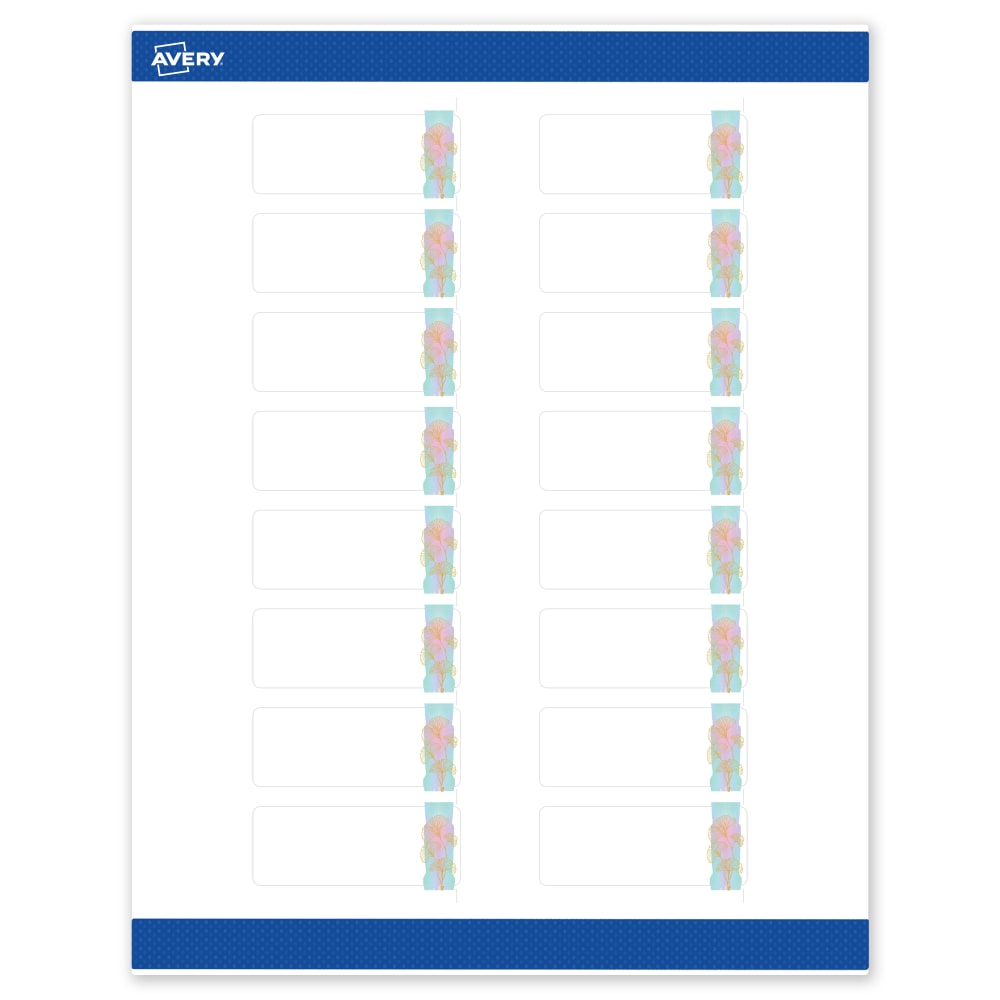 Avery® Printable Labels With Sure Feed® Technology, S00-EVC,
