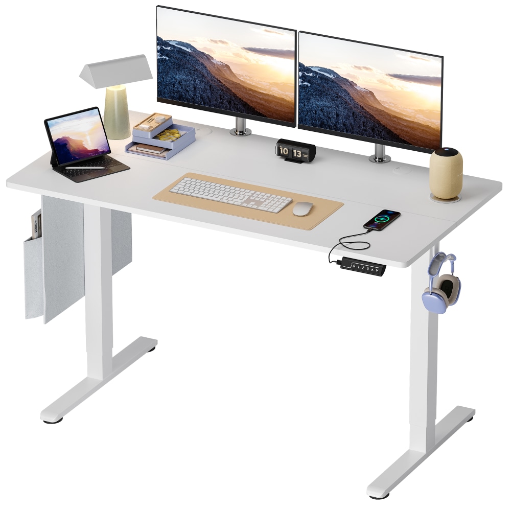 Bestier Electric Adjustable-Height Standing Desk With 3