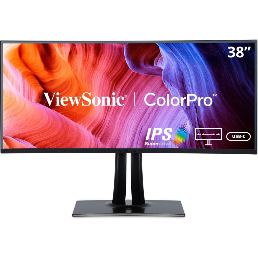 ViewSonic® VP3881A 38" IPS WQHD+ Curved Ultrawide Monitor