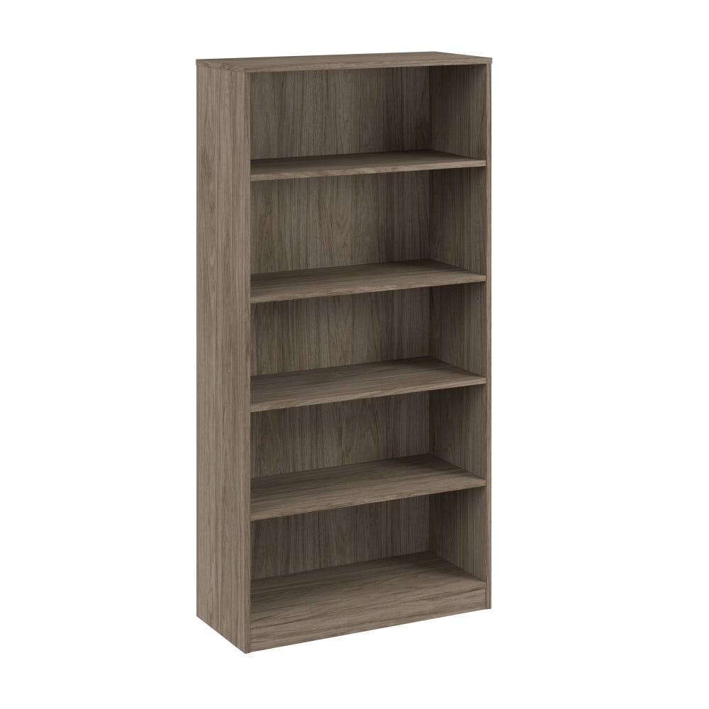 WorkPro® Motiva 72"H Tall 5-Shelf Bookcase, Modern Hickory,