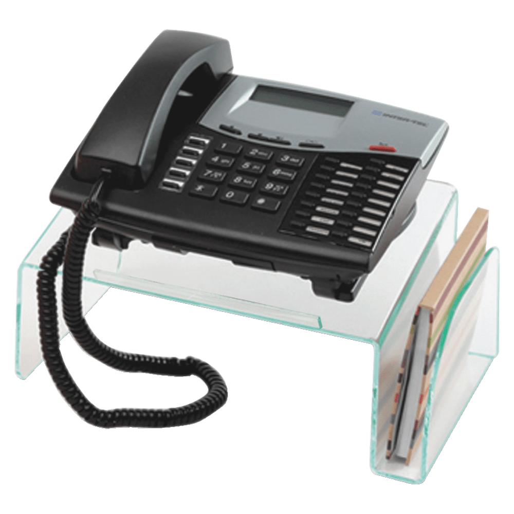Lorell® Acrylic Phone Stand, 11"W x 10"D x