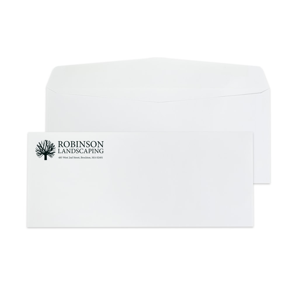 Gummed Seal, Standard Business Envelopes, 4-1/8" x