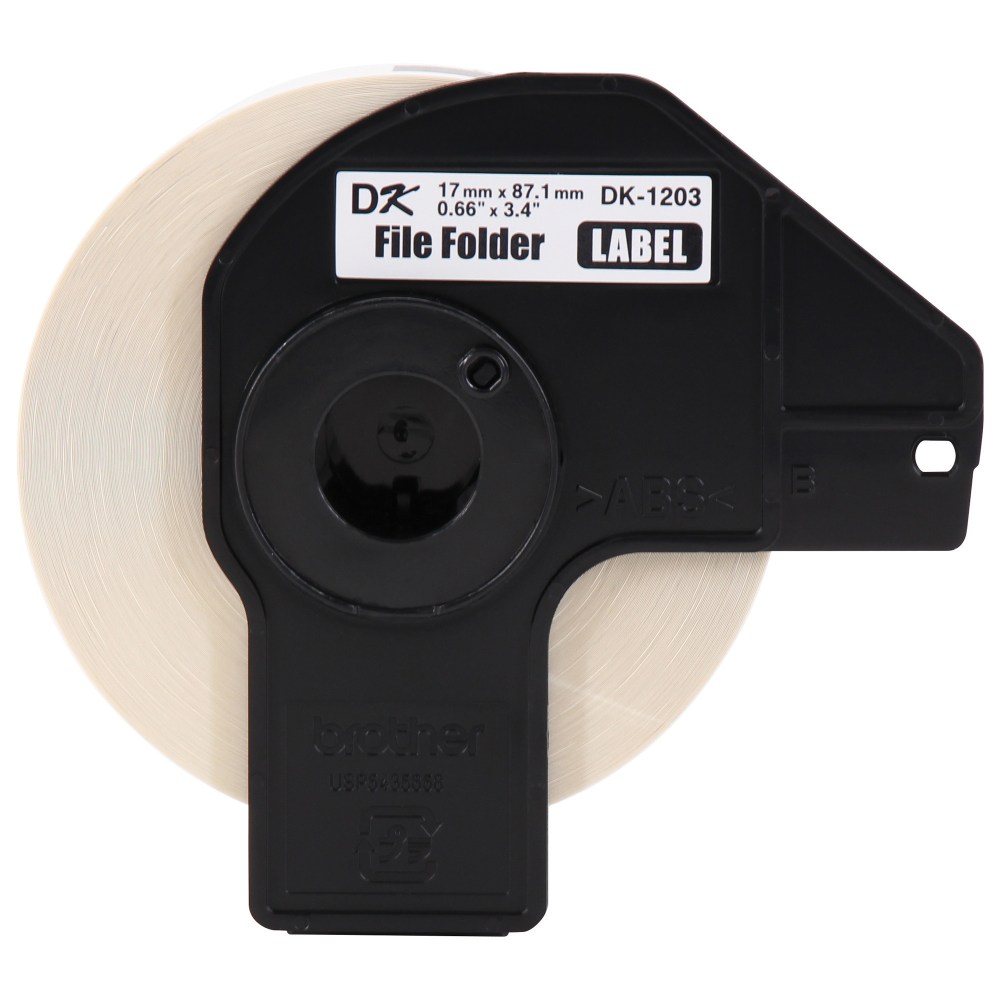 Brother DK-1203 File Folder Labels, DK1203, White, 3