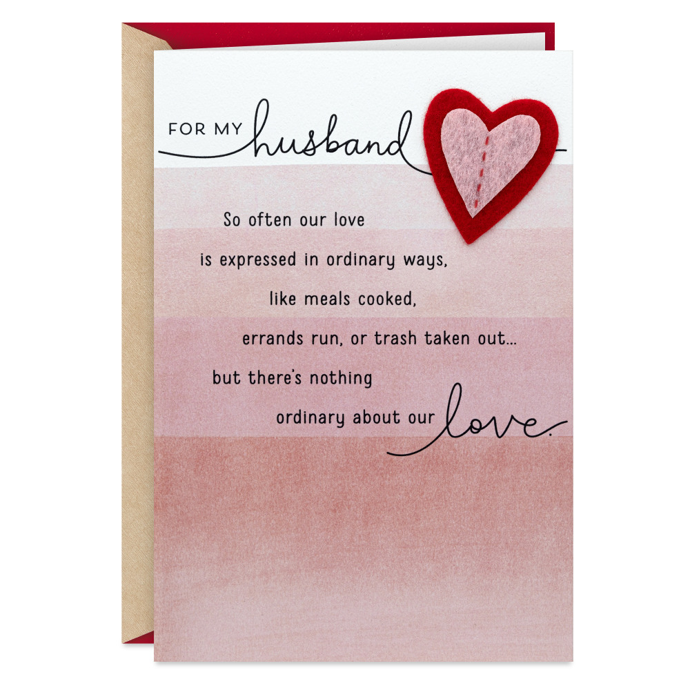 Hallmark Valentine's Day Card for Husband (Nothing Ordinary
