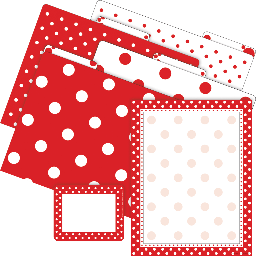 Barker Creek Get Organized File Folder Set, 1/3-Cut