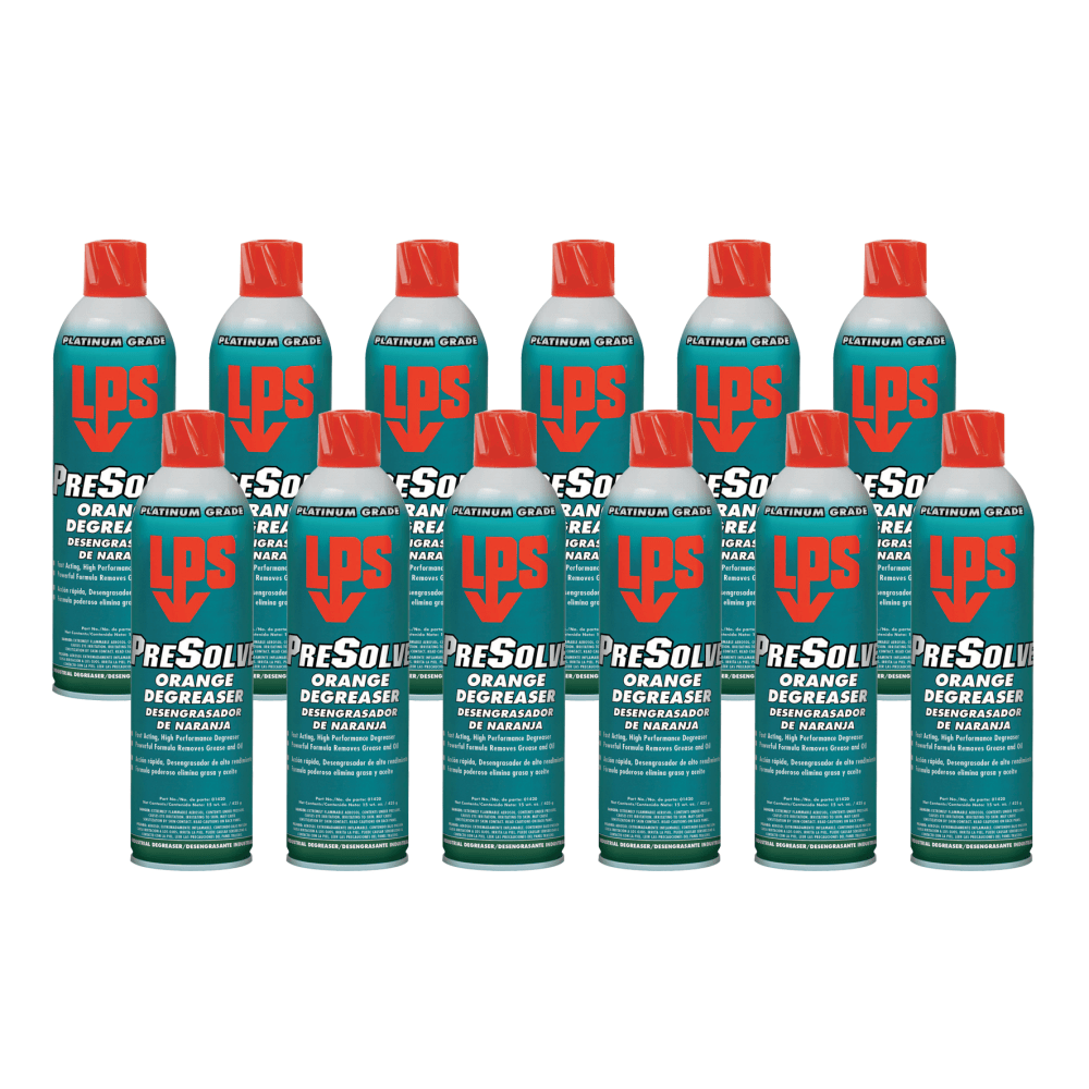 LPS PResolve Aerosol Orange Degreaser, Citrus Scent, 15