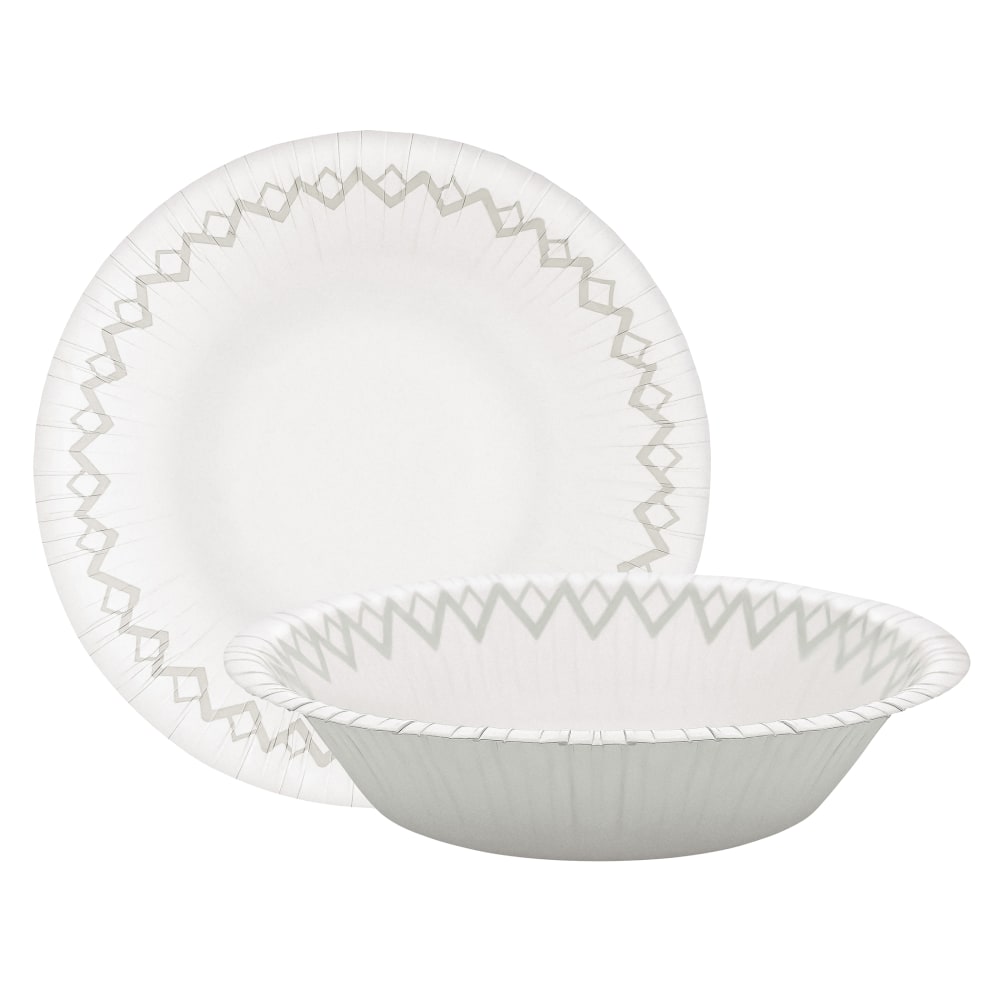 Highmark® Paper Bowls, 14.9 oz, Printed White, Pack