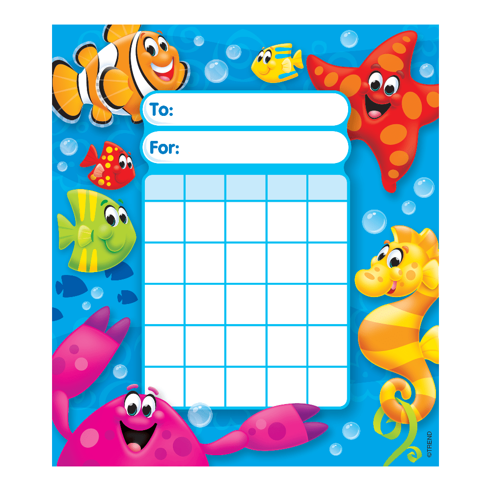 TREND Incentive Pad, Sea Buddies, 5 1/4" x