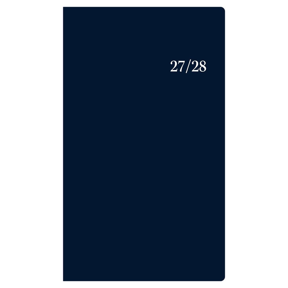 2027 Passages Solid Navy Monthly Planner (24-Month) 3.625x6.125
