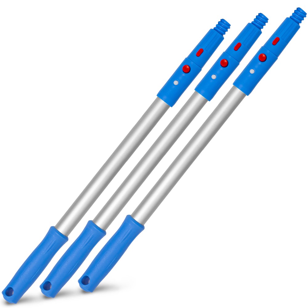 Gritt Commercial Aluminum Pole With Click/Lock Adapter Cone,