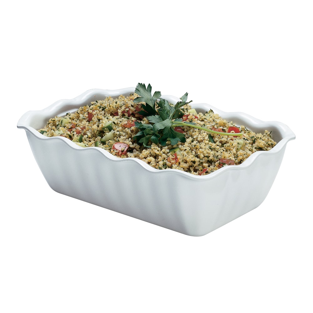 Cambro Plastic Deli Crocks, 2.2 Qt, White, Pack