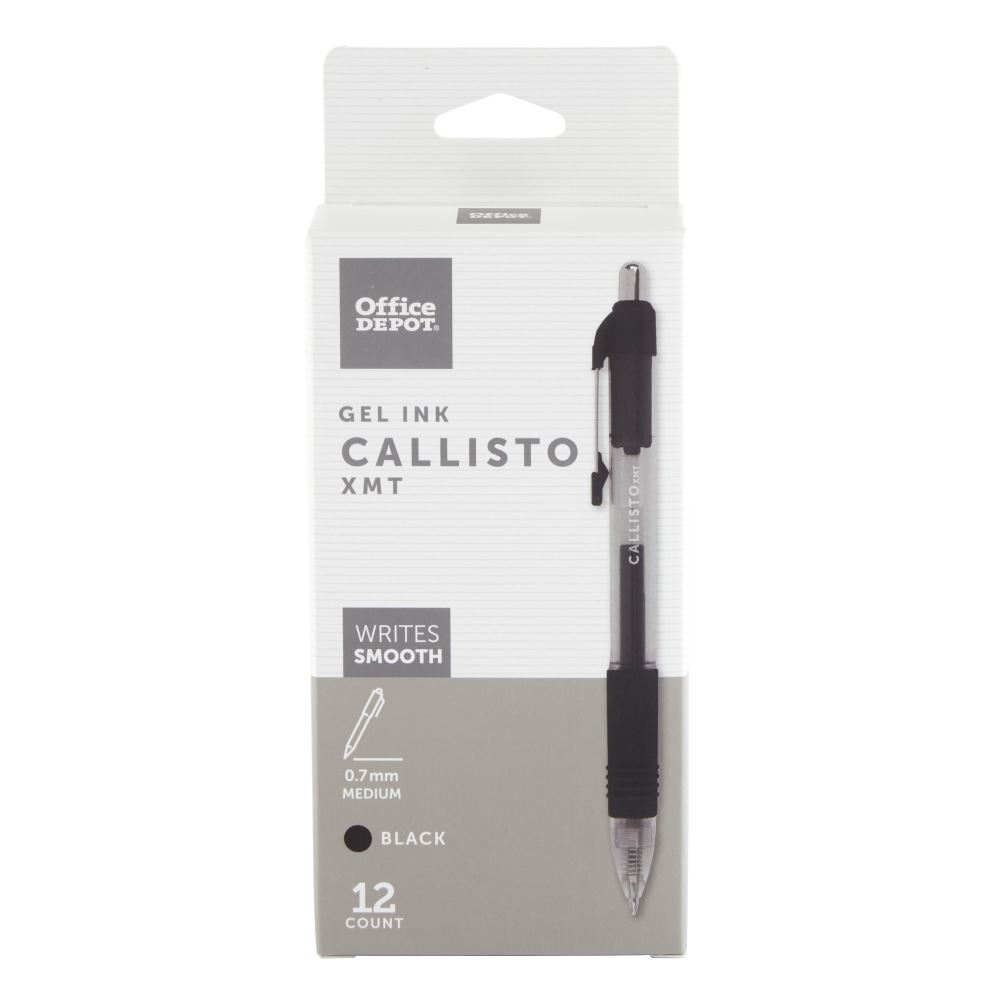 Office Depot® Brand Callisto Retractable Gel Ink Pens,