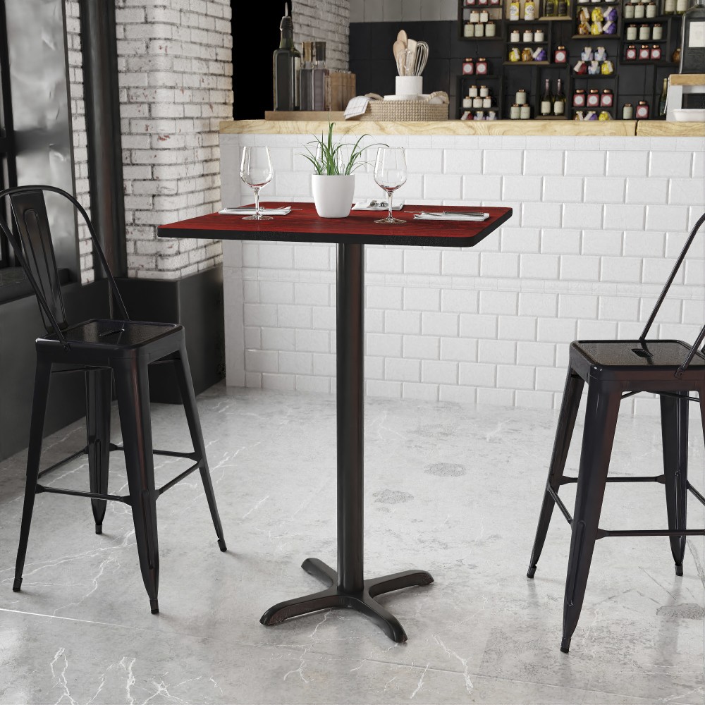 Flash Furniture Laminate Square Table Top With Bar-Height