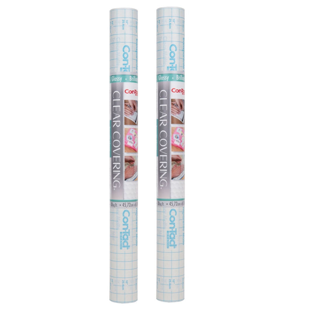 Con-Tact Clear Cover Adhesive Coverings, 18" x 16&#x27;,