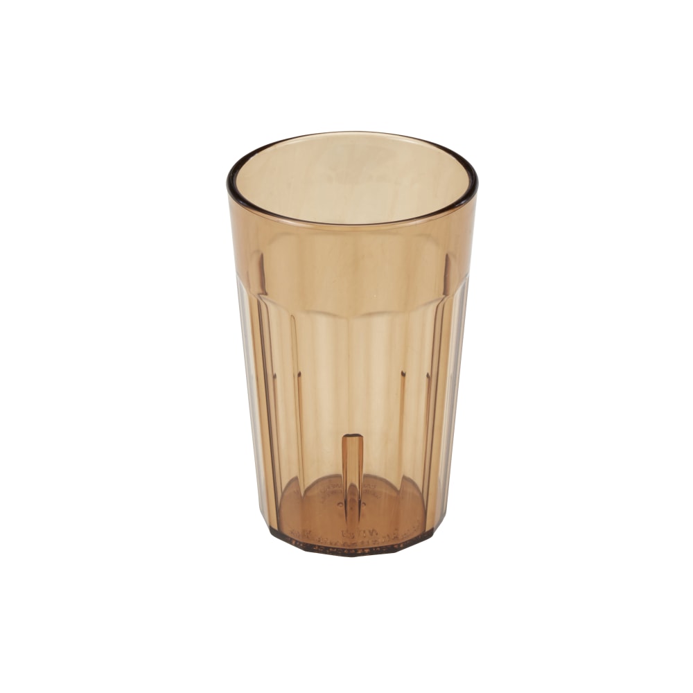 Cambro Newport Styrene Tumblers, 8 Oz, Amber, Pack