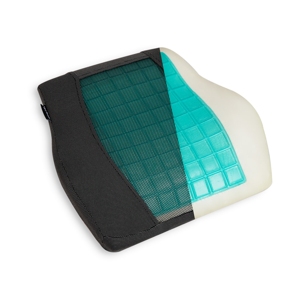 Mind Reader Ergonomic Lumber Support Gel Cushion, Memory