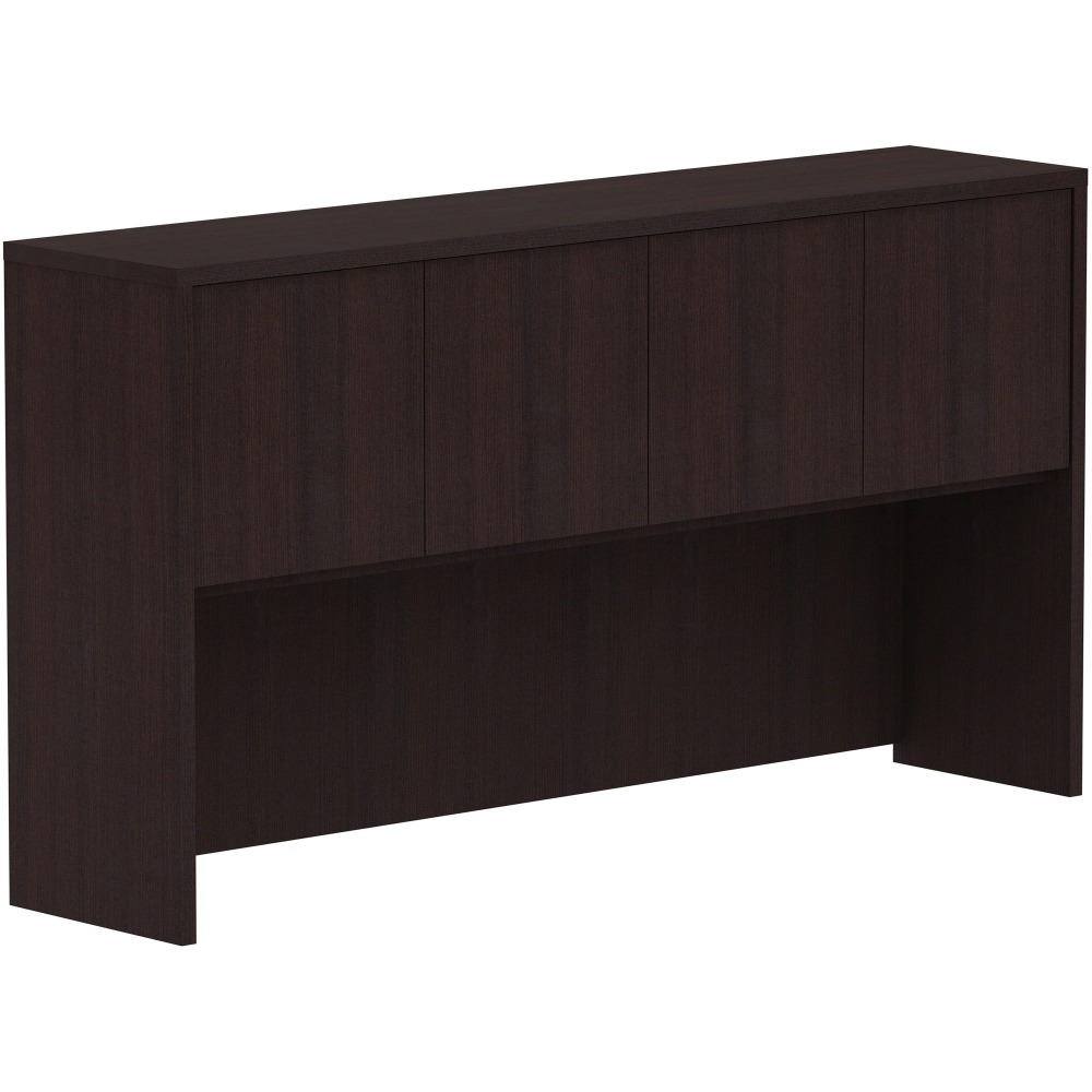 Lorell® 4-Door Laminate Hutch, 36"H x 66"W x