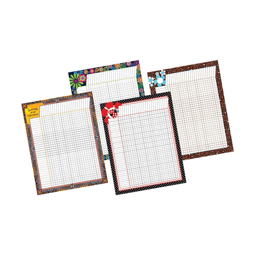 Barker Creek® Chart Set, Incentive Assorted, 17" x