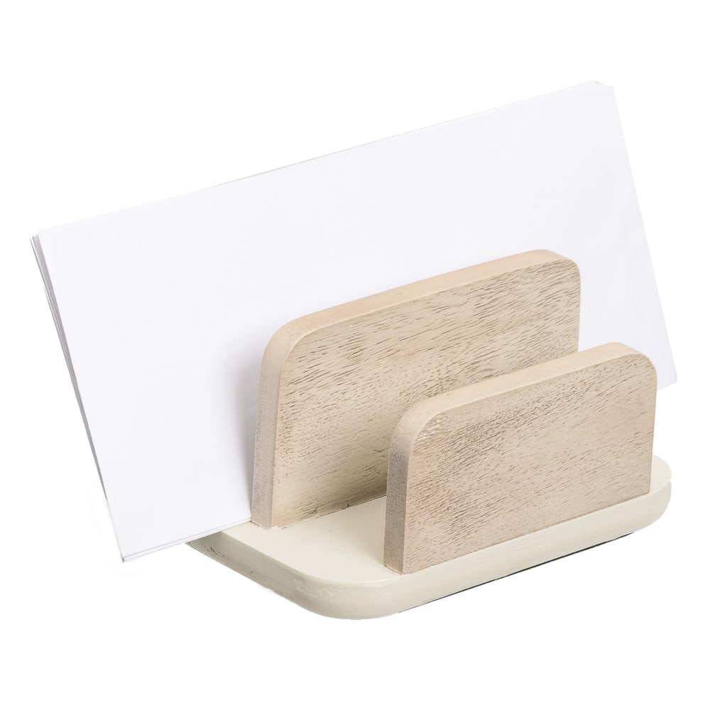 Realspace® Wood/Metal Letter Sorter, 4"H x 6-1/4"W x
