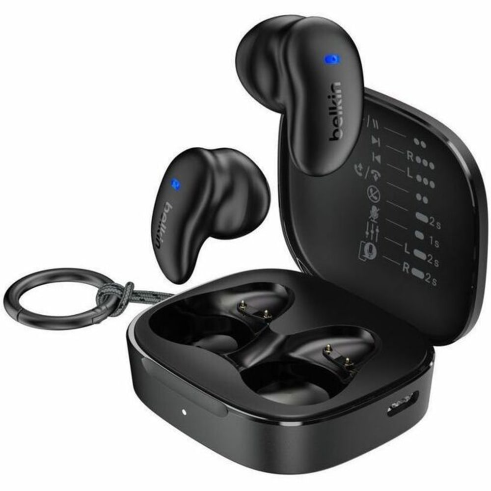 Belkin SoundForm Anywhere AUC014FQBK Earset - Stereo -