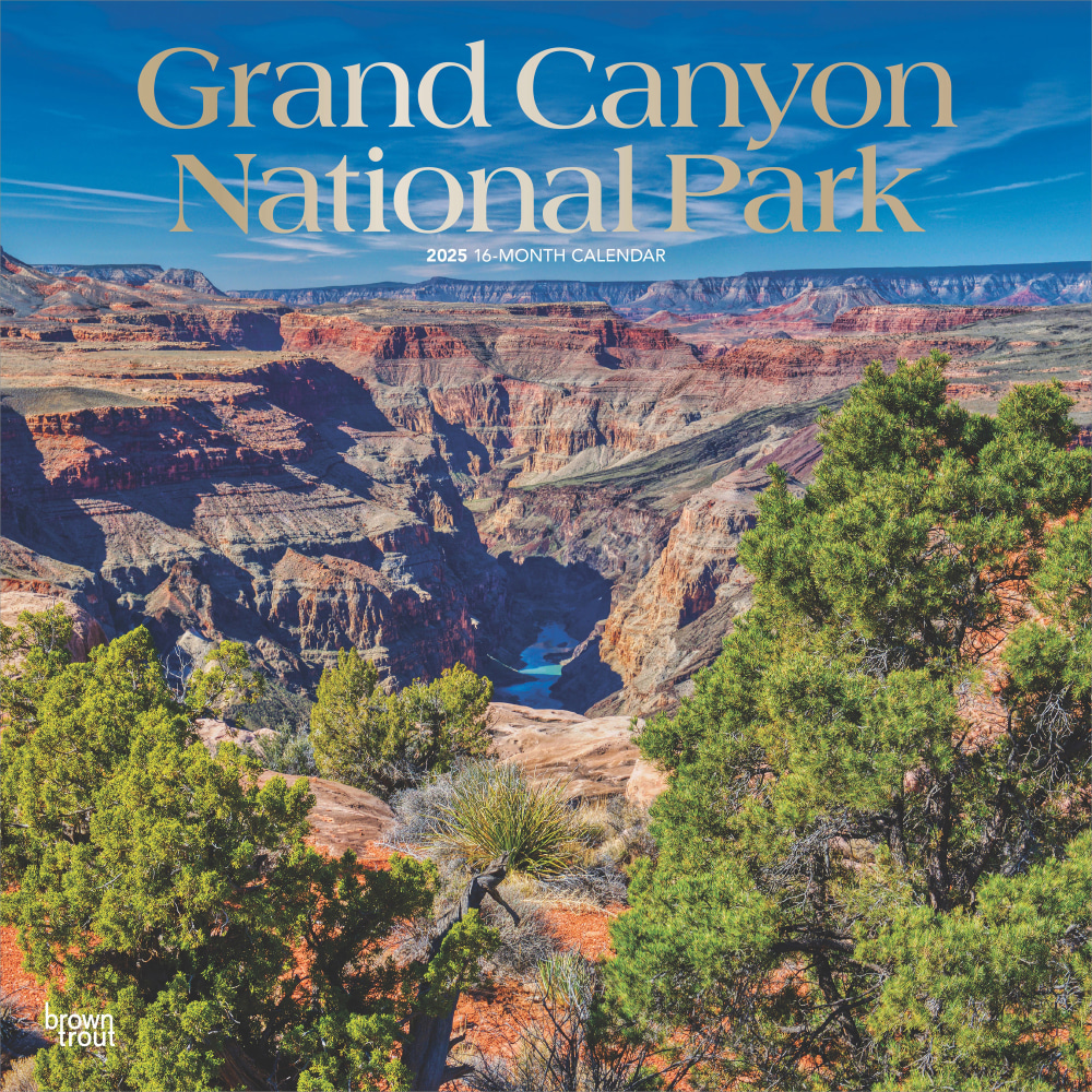 2025 BrownTrout Grand Canyon National Park Monthly Plastic-Free
