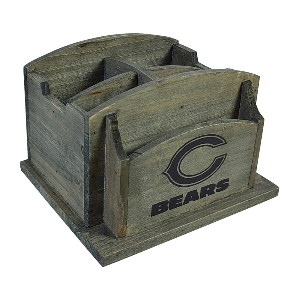 Imperial NFL Rustic Desk Organizer, 8”H x 8-1/2”W