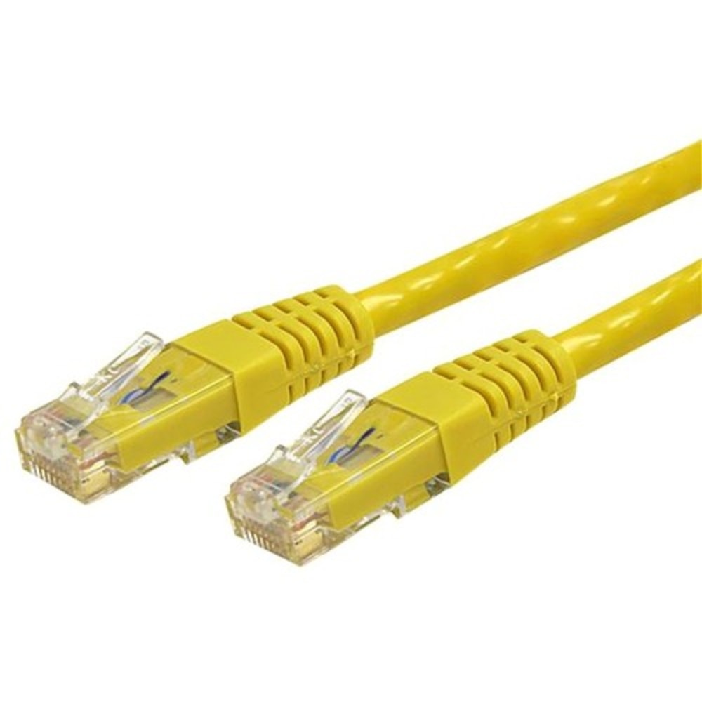 StarTech.com 15 ft Yellow Molded Cat6 UTP Patch
