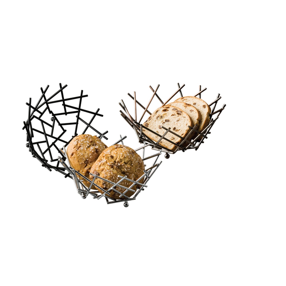 American Metalcraft Thatch Serving Basket, 3-5/8" x 8",