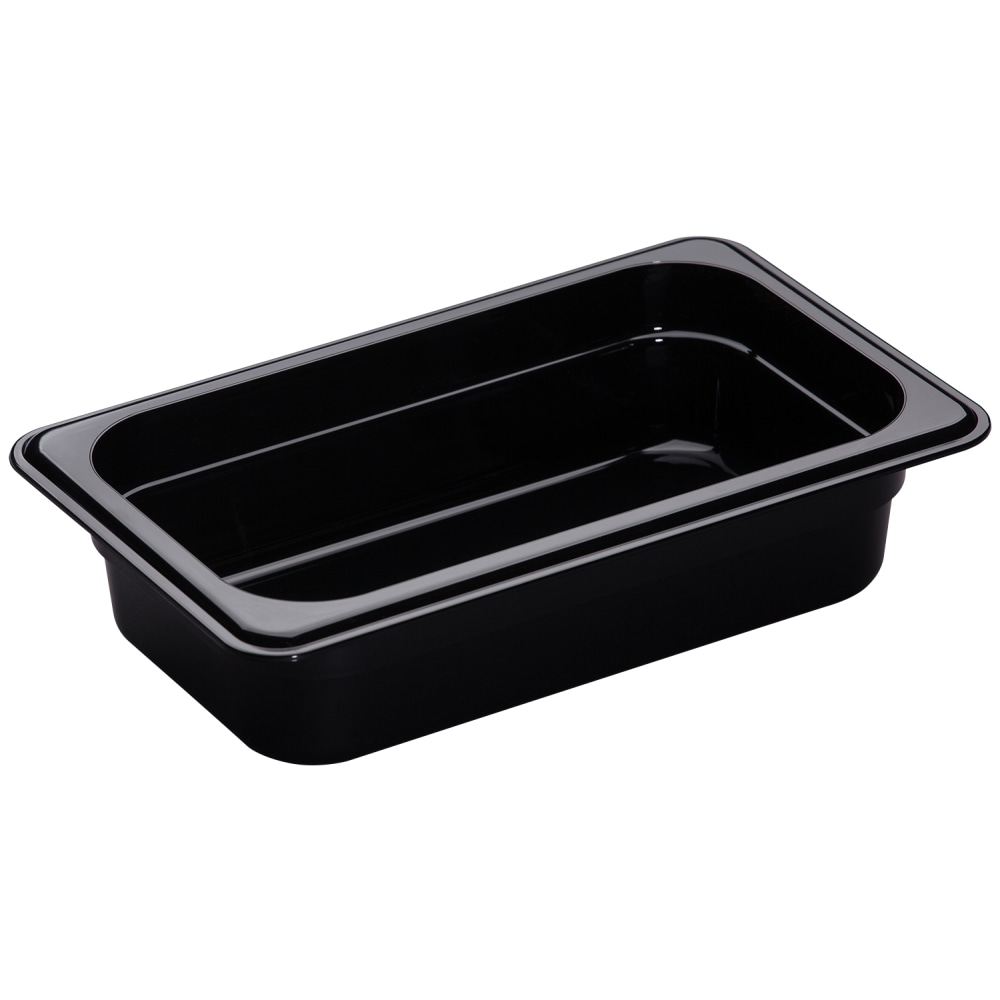 Cambro H-Pan High-Heat GN 1/4 Food Pans, Black,