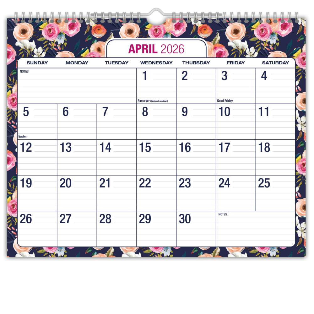 2026-2027 Excello Brands Academic Year Large Print Wall
