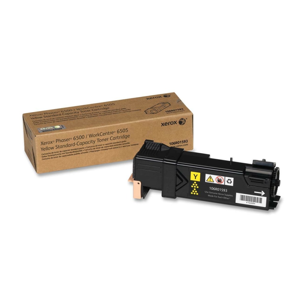 Xerox® 6500 Yellow Toner Cartridge, 106R01593
