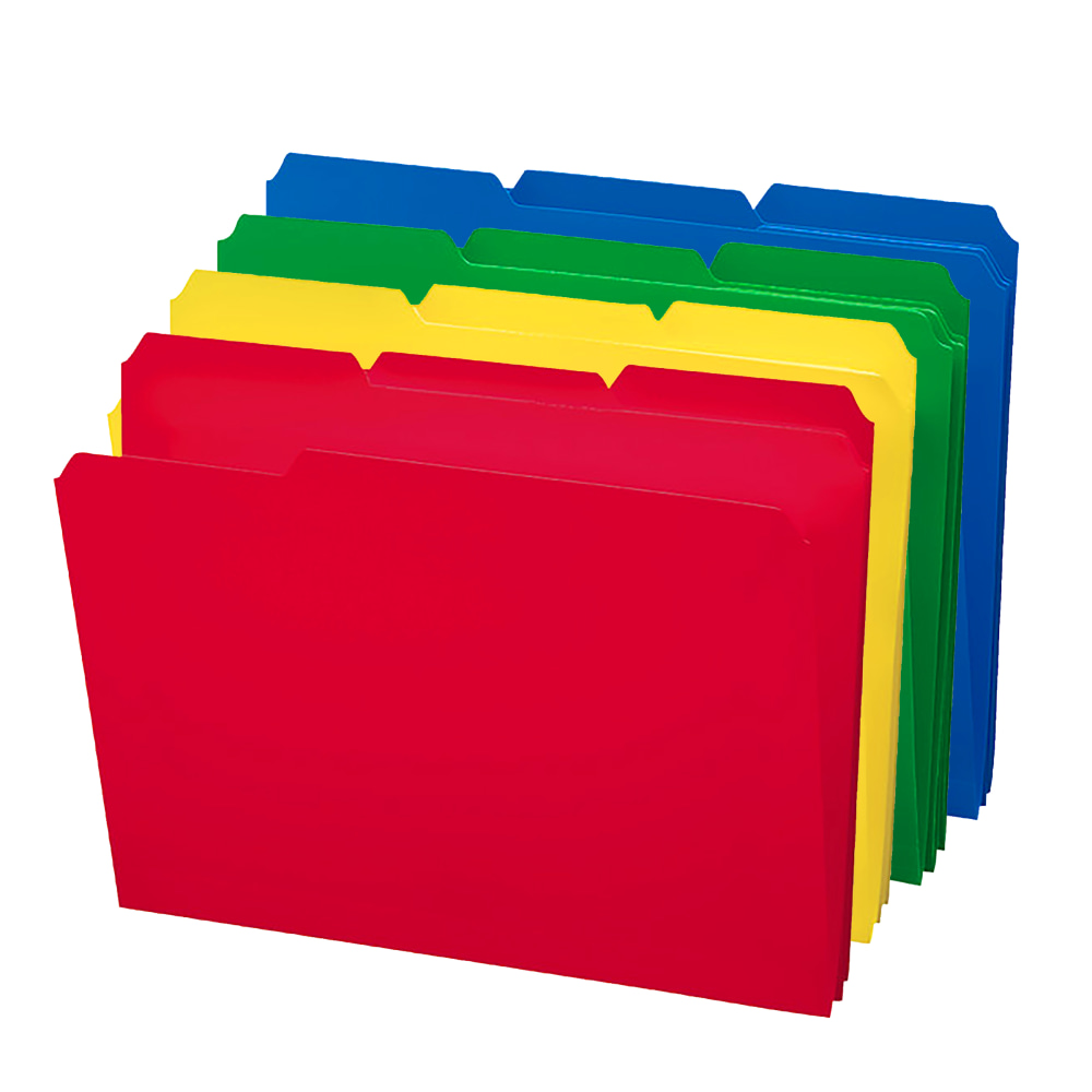 Smead® Poly File Folders, 9 1/2" x 11