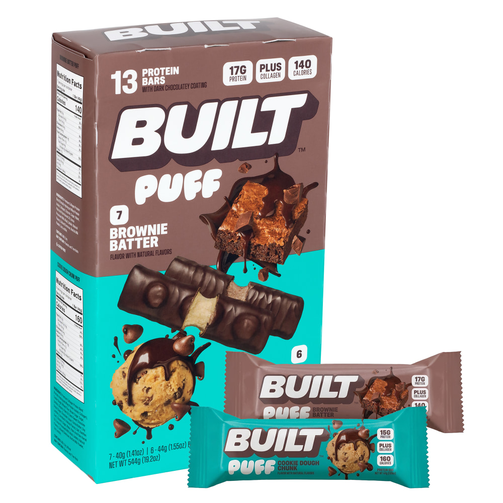 Built Bar Puff & Chunk Protein Bars Variety