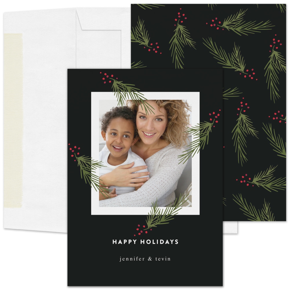 Custom Full-Color Photo Holiday Cards And Envelopes, 5"
