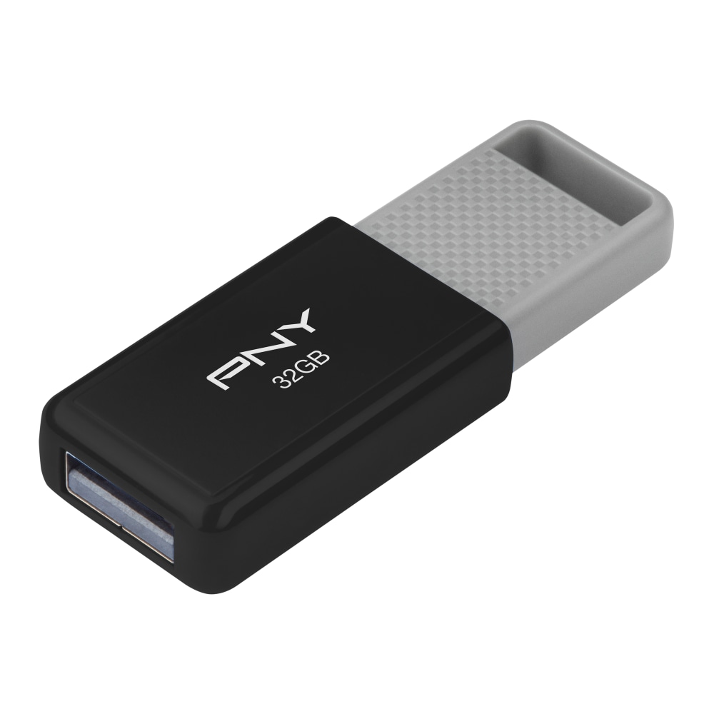PNY USB 2.0 Flash Drive, 32GB, Black