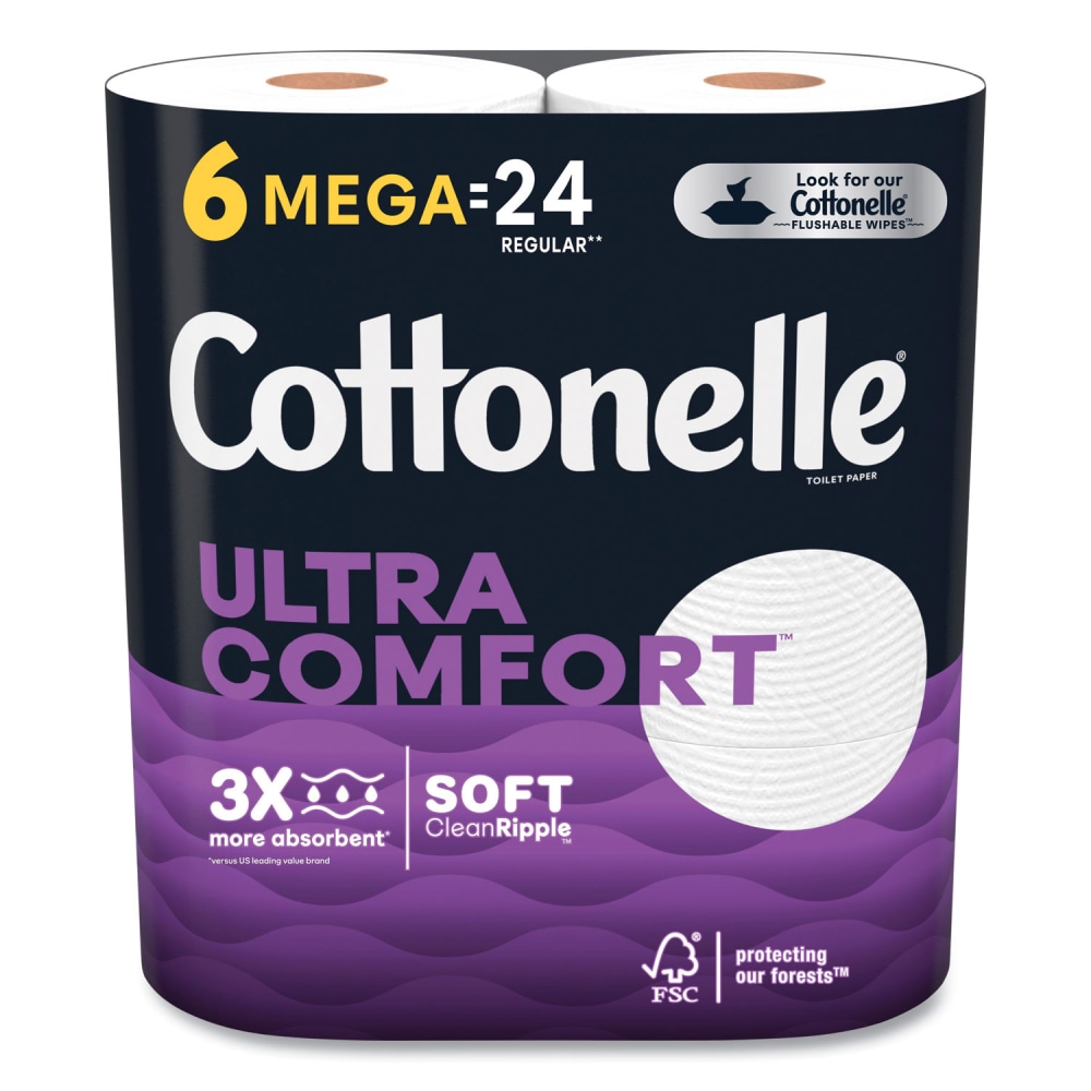 Cottonelle® Ultra ComfortCare Toilet Paper, Soft Tissue, Mega