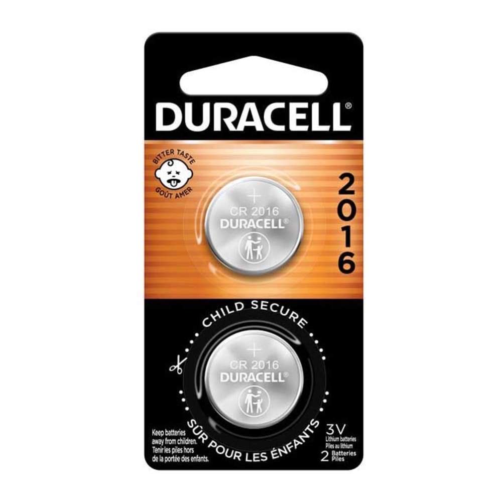 Duracell® 2016 3V Lithium Coin Batteries, Pack of