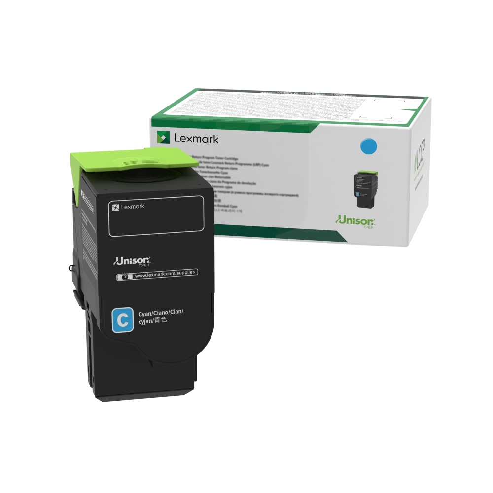 Lexmark™ 78C00CG Cyan GSA Return Program Toner Cartridge