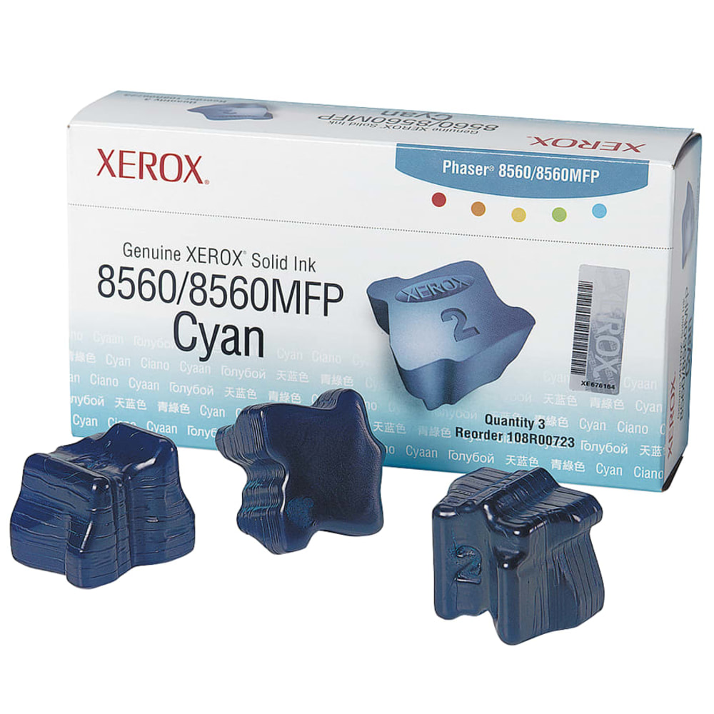 Xerox® 8560 Phaser High-Yield Cyan Solid Ink, Pack